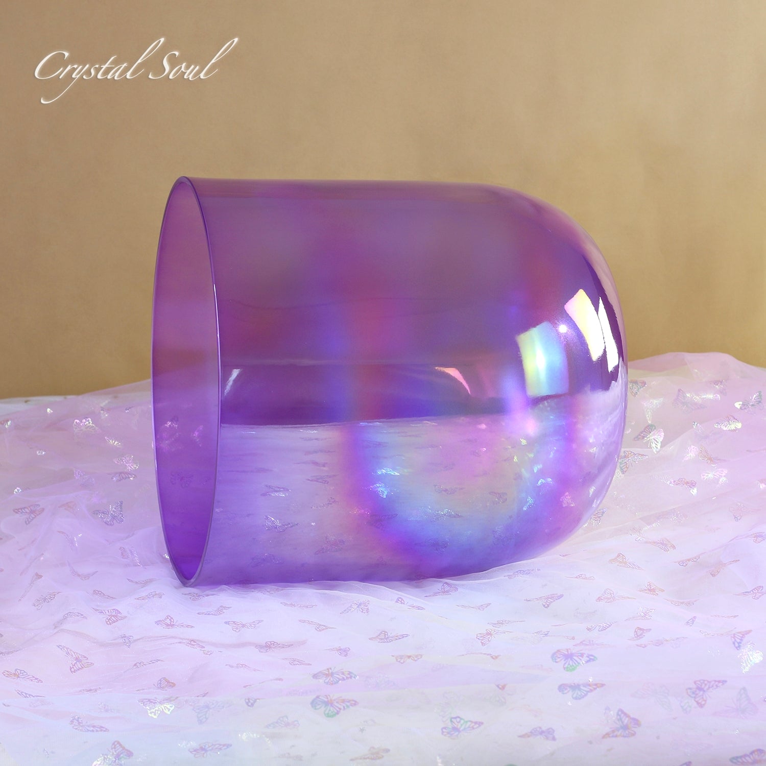 Crystal Soul Purple Aurora Alchemy Crystal Bowl