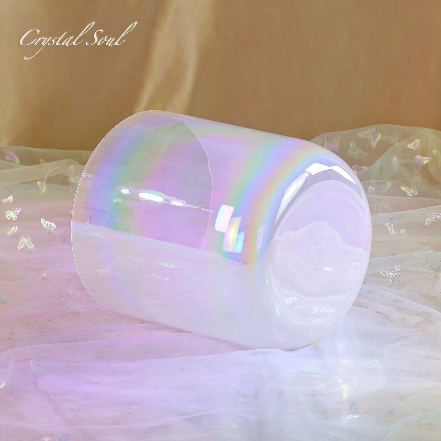 Crystal Soul White Aurora Alchemy Crystal Bowl