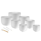 Crystal Soul White Frosted Quartz Crystal Singing Bowl