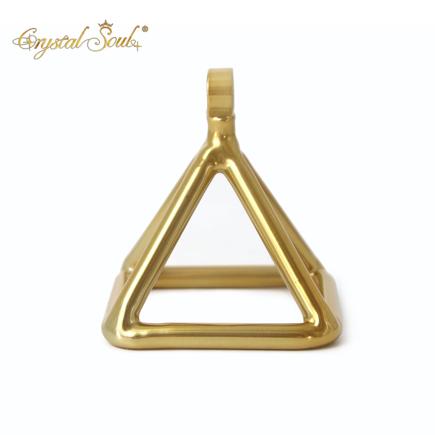Crystal Soul Golden Mini Pyramid