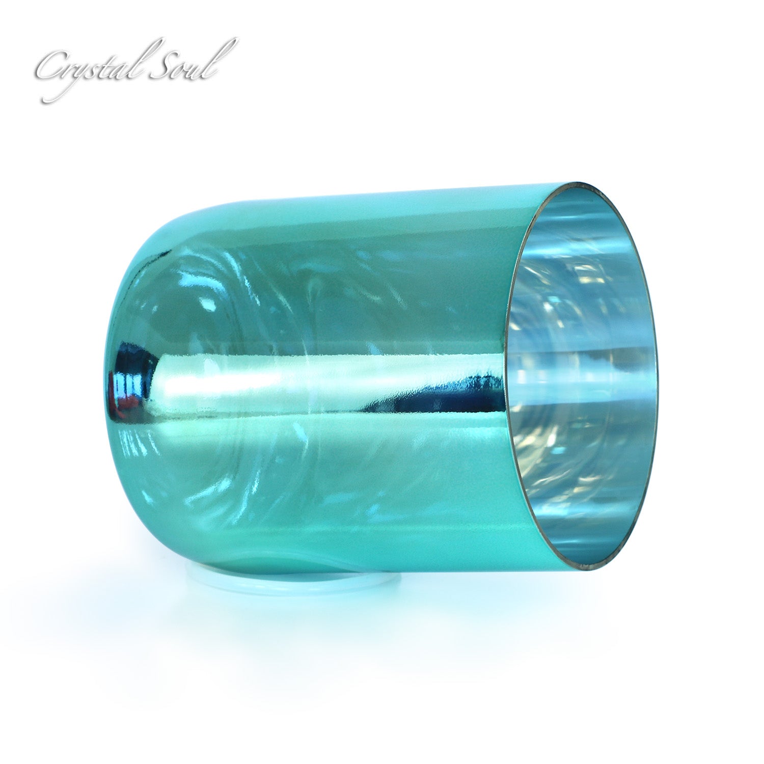Crystal Soul Electroplated Green Crystal Singing Bowl