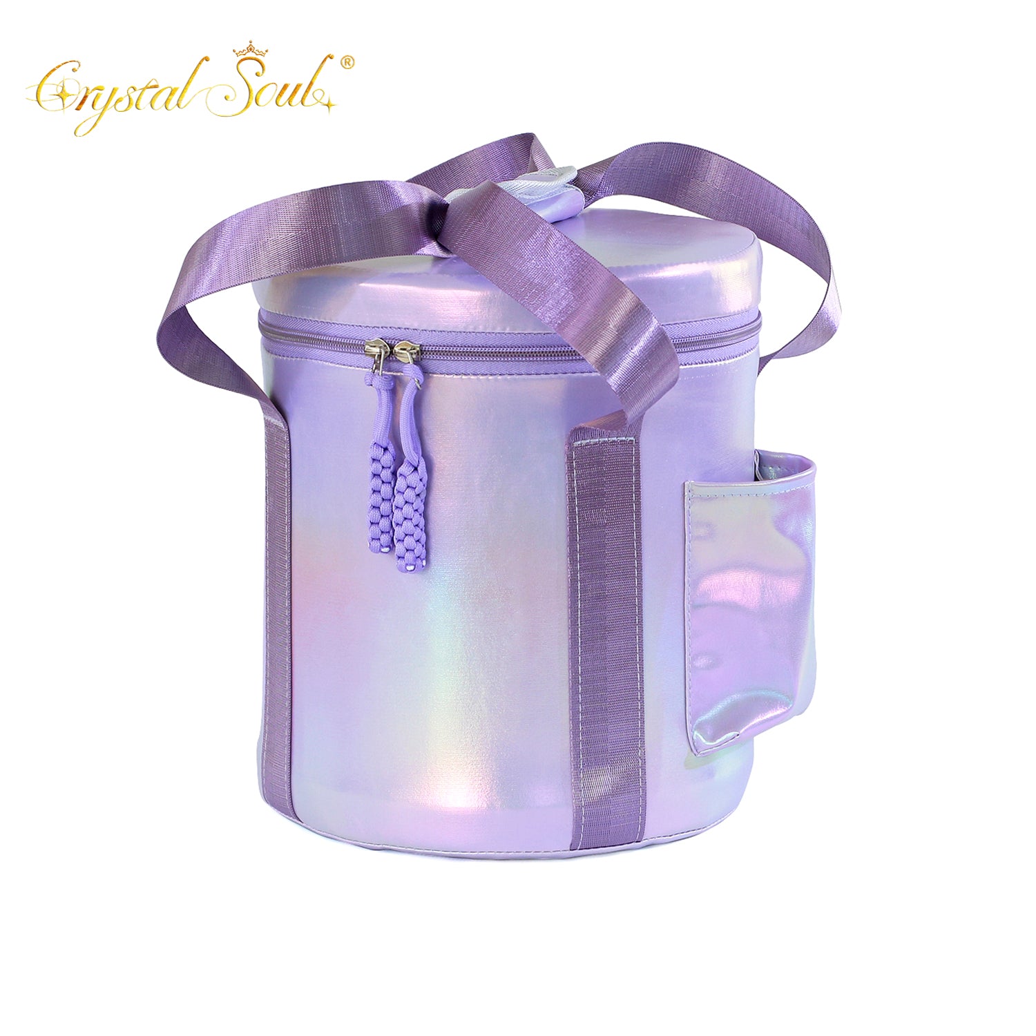 Crystal Soul Crystal Singing Bowl Purple Shockproof Bags