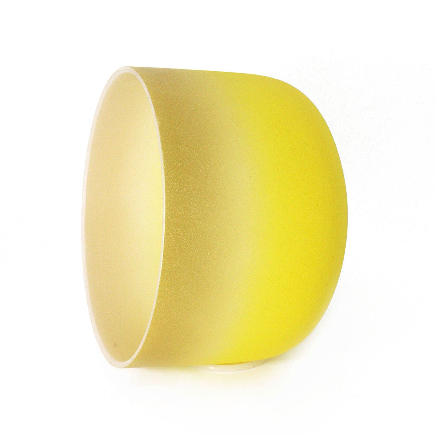 Crystal Soul Gold Yellow Gradient Frosted Quartz Crystal Singing Bowl