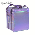 Crystal Soul Crystal Singing Bowl Aurora Purple Shockproof Bags