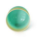 Crystal Soul Gold Green Gradient Frosted Quartz Crystal Singing Bowl