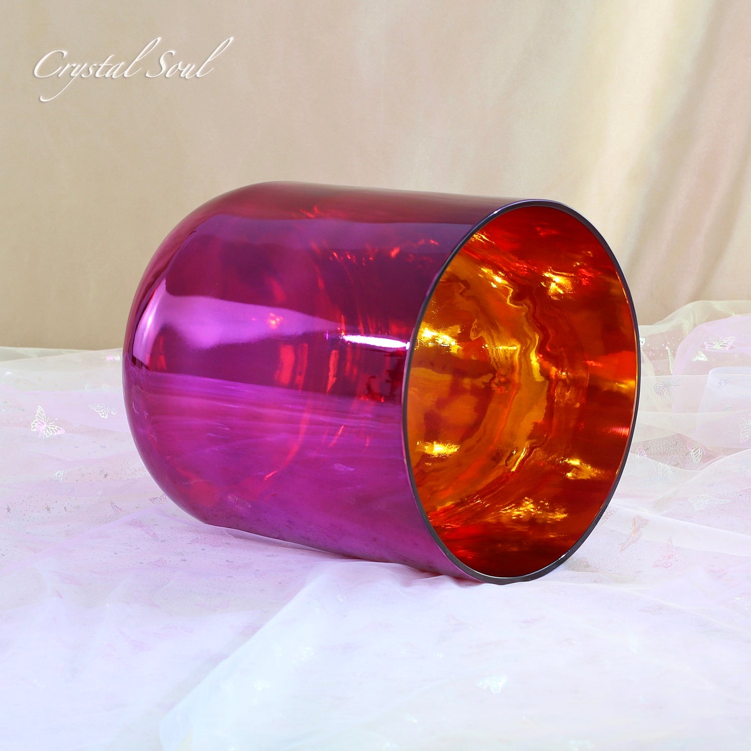 Crystal Soul Purple Electroplated Alchemy Crystal Bowl