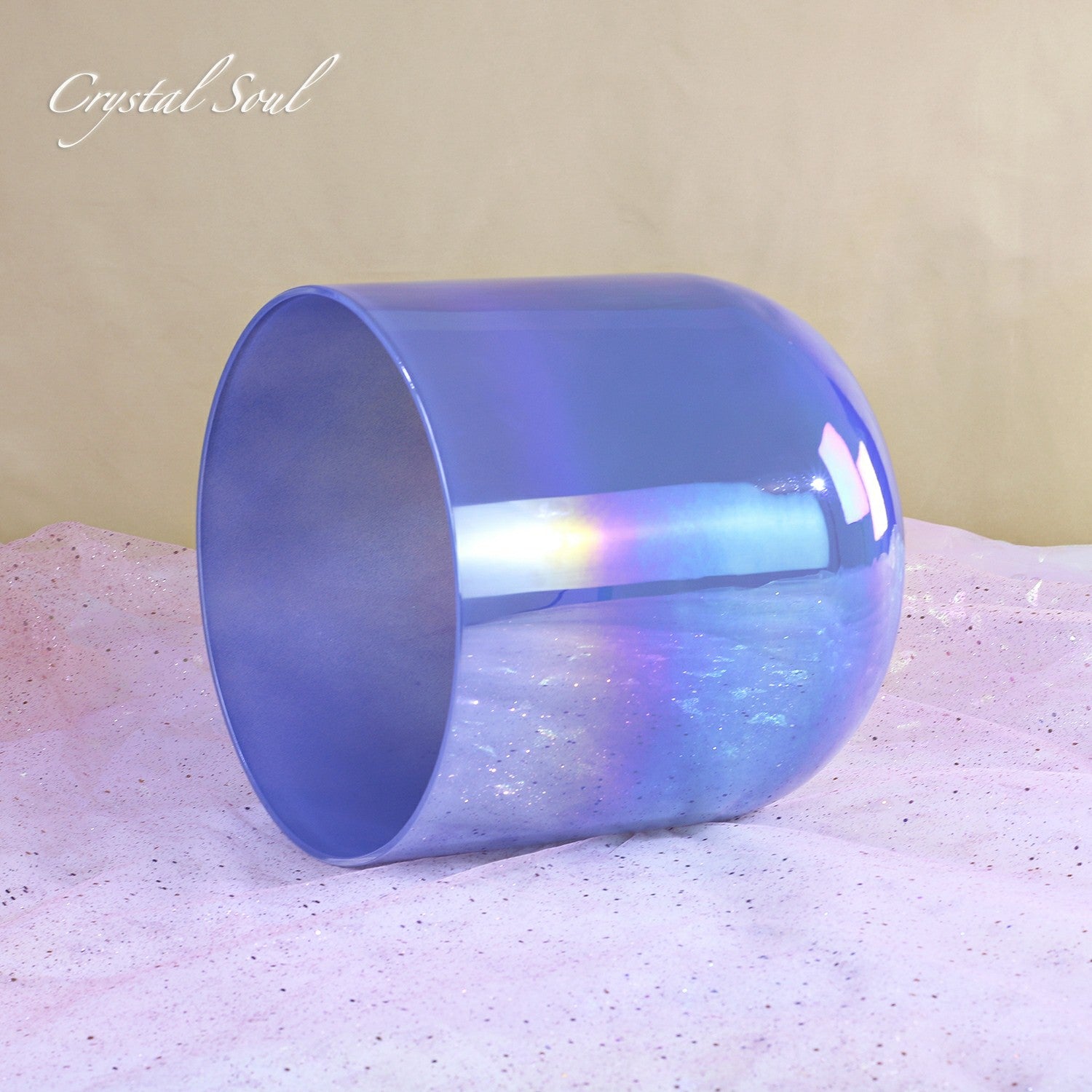 Crystal Soul Purple Aurora Crystal Singing Bowl