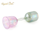 Crystal Soul Aurora Pink Green Gradient Double-headed Crystal Holy