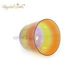 Crystal Soul Purple Yellow Orange Gradient Handle Alchemy Crystal Bowl