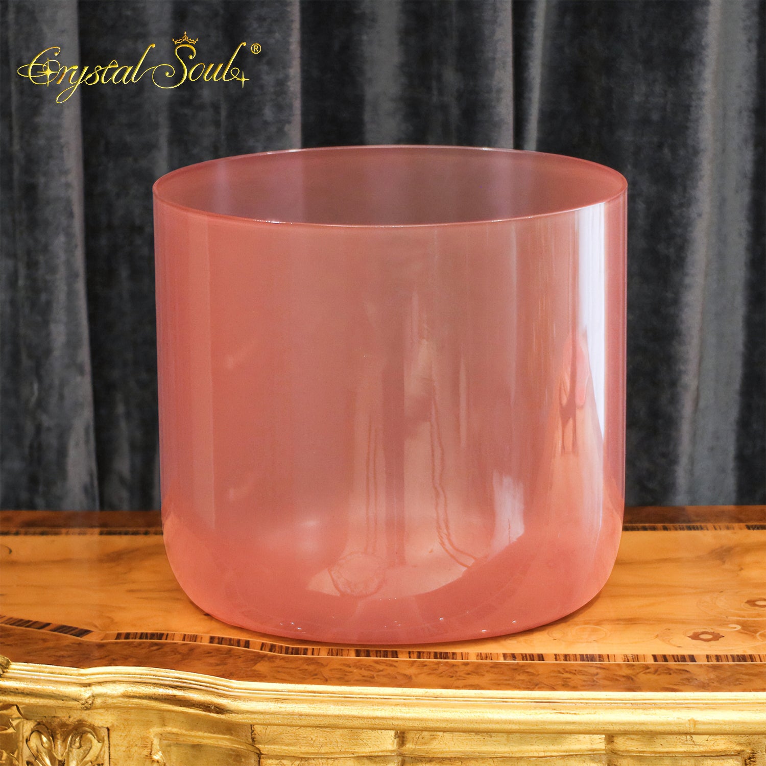Crystal Soul 14" Rose Nude Pink Alchemy Crystal Bowl