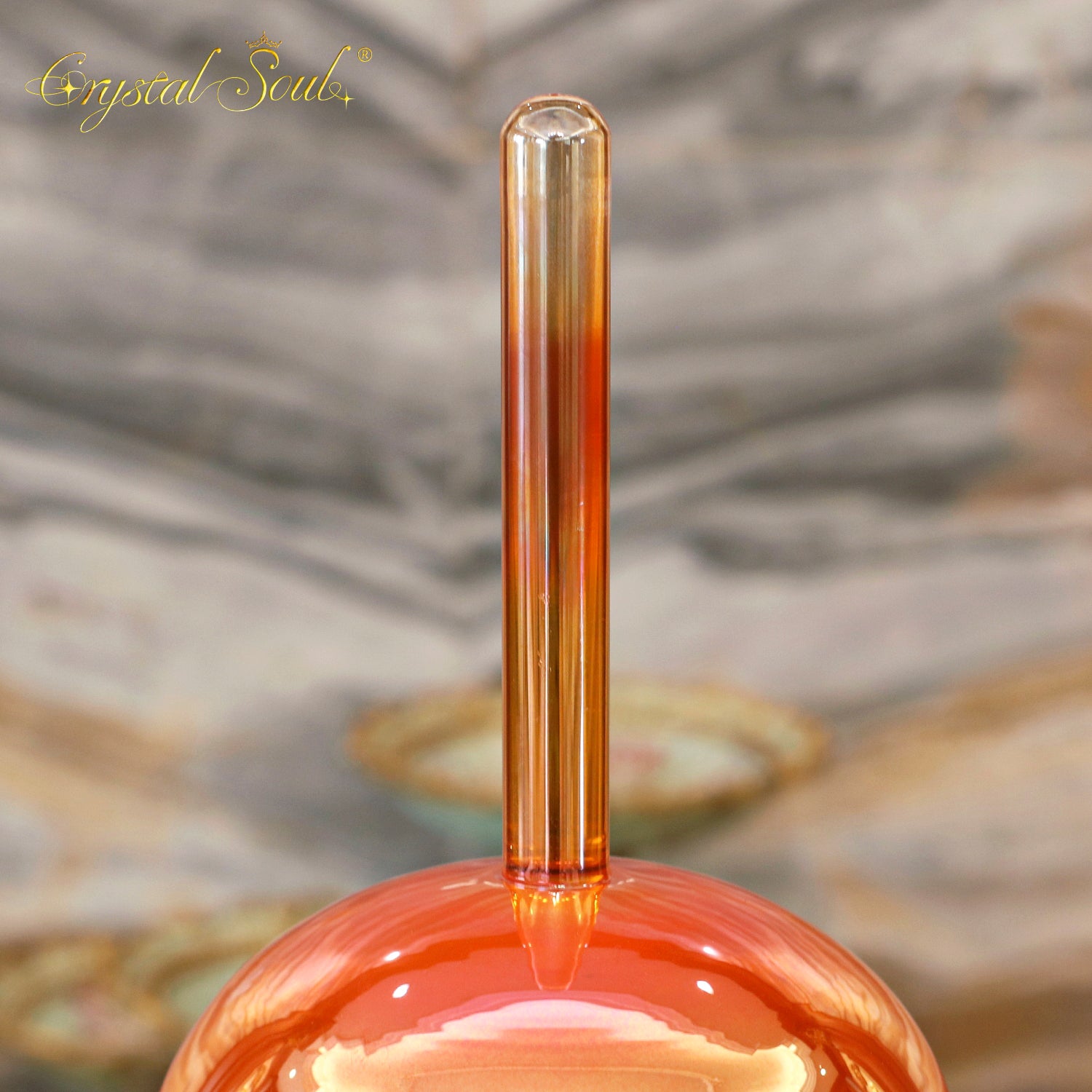 Crystal Soul Precious Metal Platinum Handle Alchemy Crystal Bowl