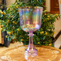 Crystal Soul High Quality Purple Aurora Gradient Holy Chalice Crystal Singing Bowl