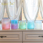 Crystal Soul 528Hz High Quality Sandblasted Dreamy Color Alchemy Crystal Bowl Set