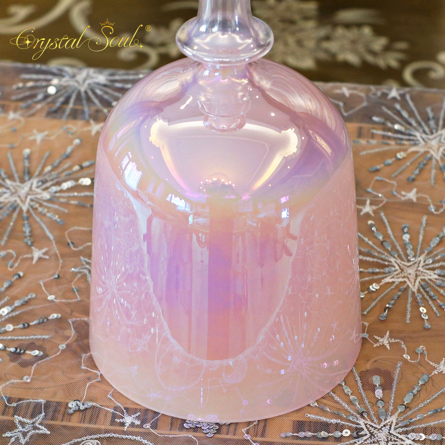 Crystal Soul Pink Holy Chalice Alchemy Crystal Bowl