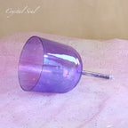 Crystal Soul Purple Handheld Crystal Bowl Customizable Octave 3rd 4th