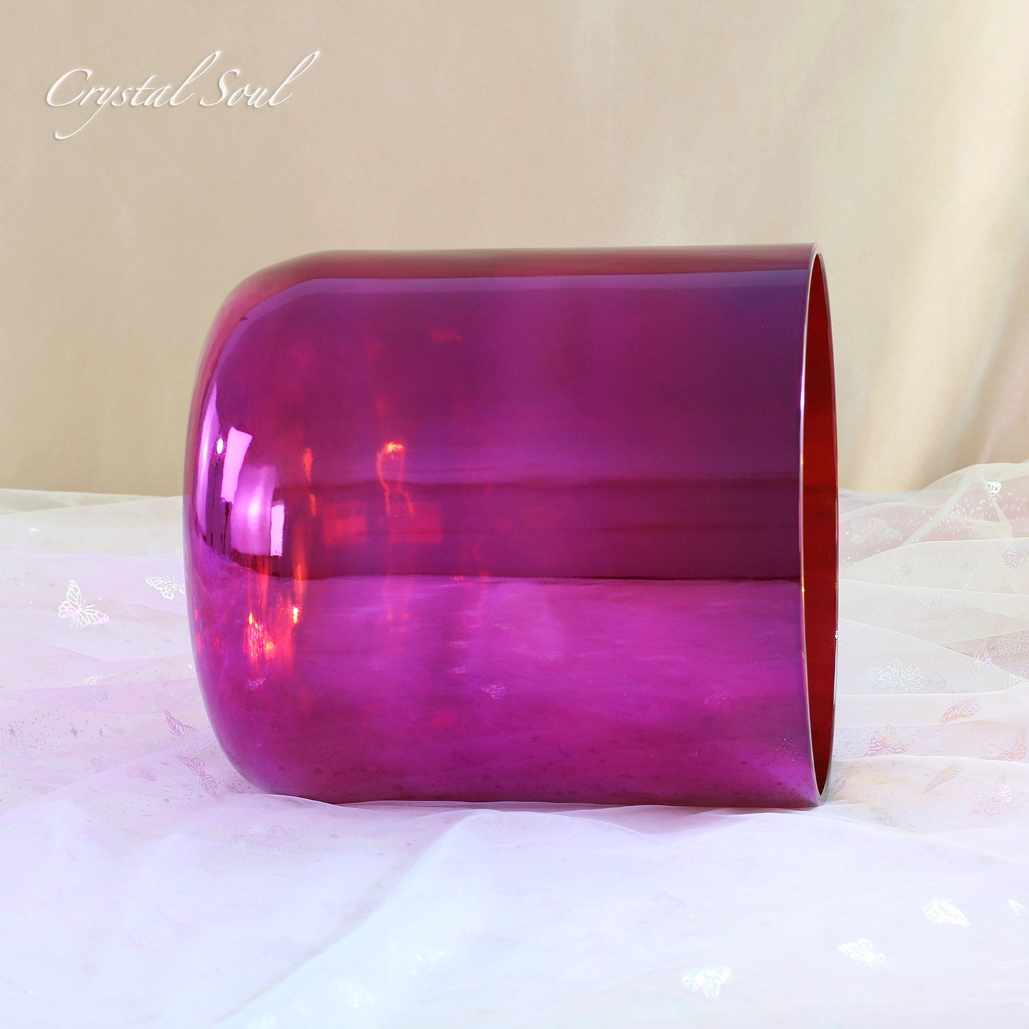 Crystal Soul Purple Electroplated Alchemy Crystal Bowl