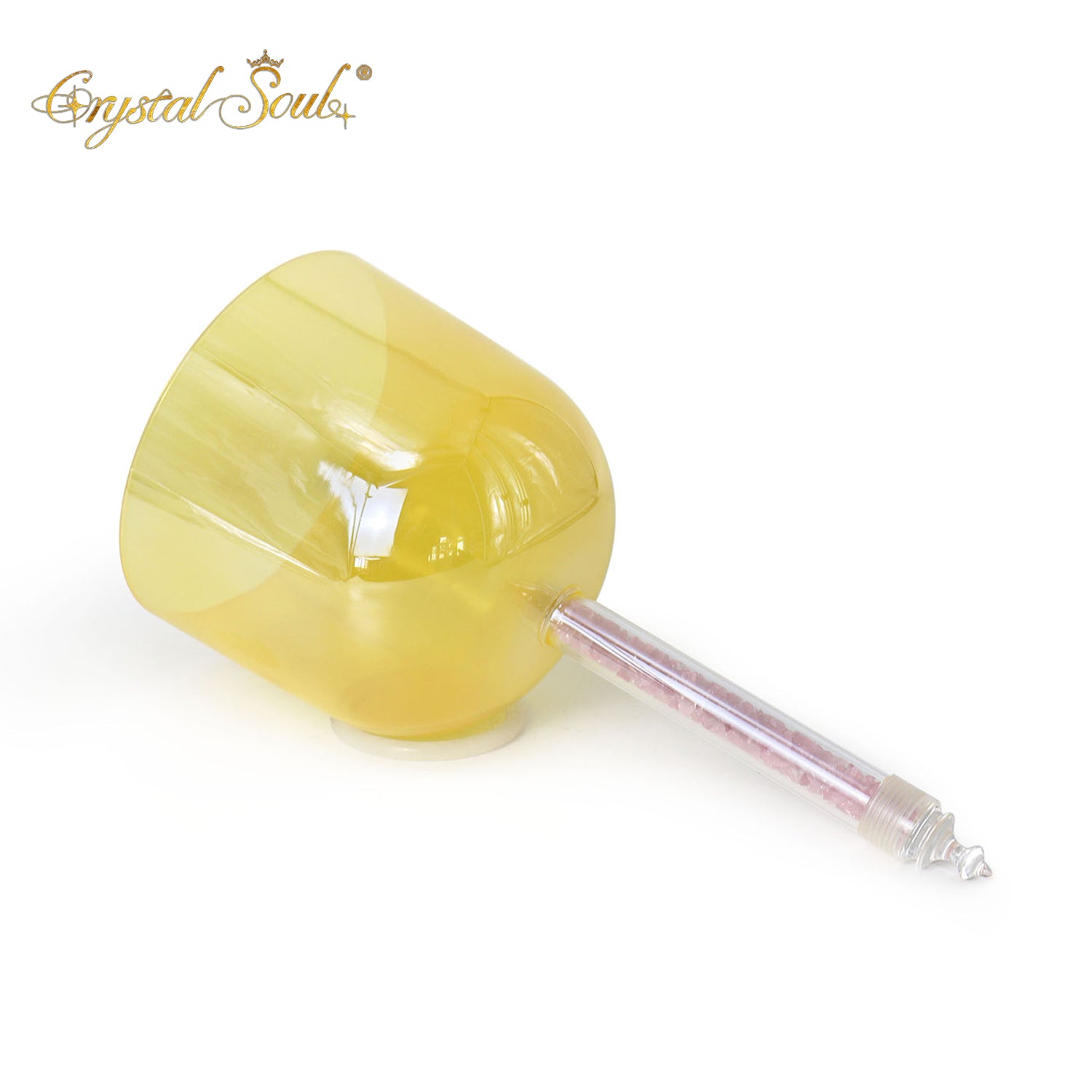 Crystal Soul Golden Jade Handle Alchemy Crystal Bowl