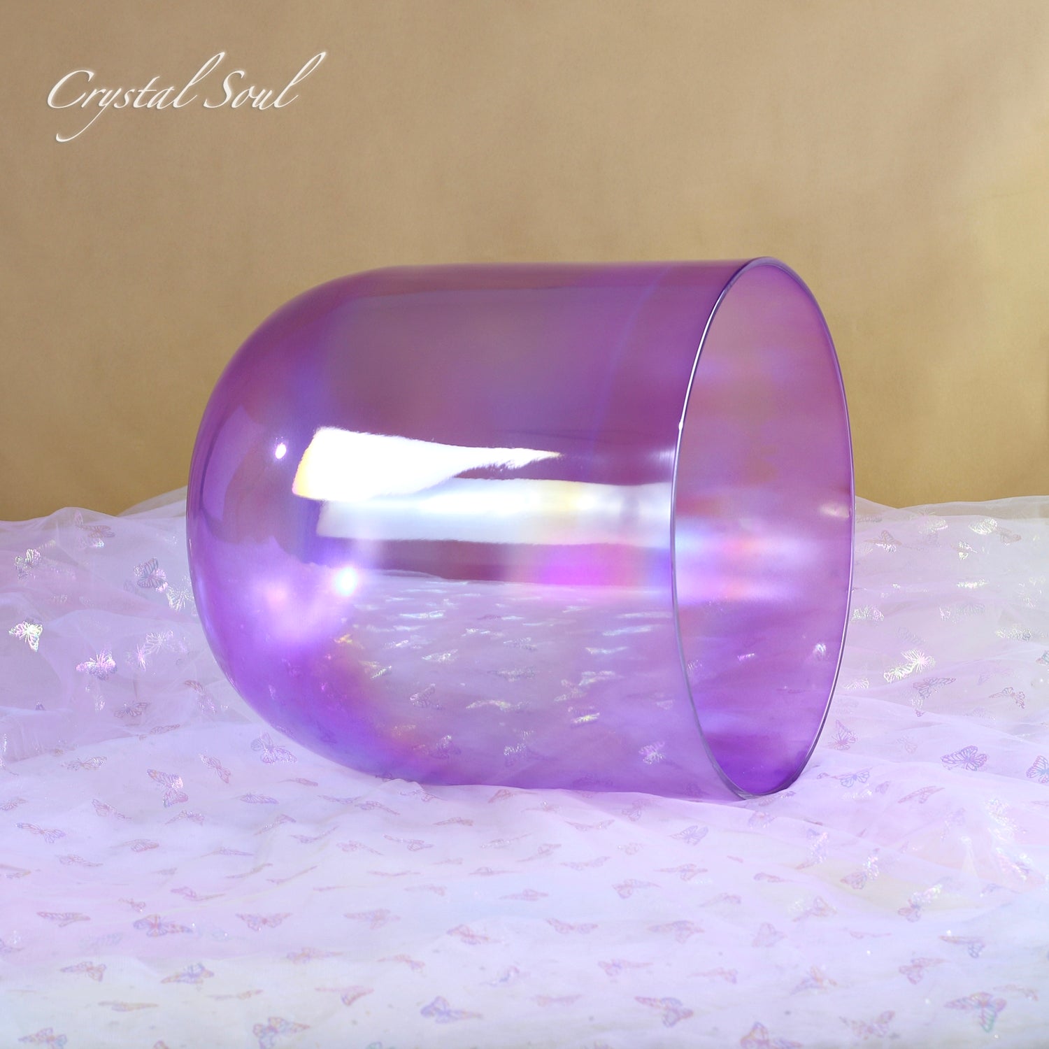 Crystal Soul Purple Aurora Alchemy Crystal Bowl