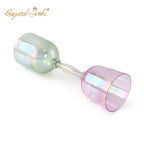Crystal Soul Aurora Pink Green Gradient Double-headed Crystal Holy