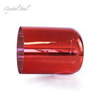 Crystal Soul Red Unique Design Colored Crystal Singing Bowl