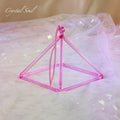 Crystal Soul Clear Quartz Pyramid Customized Colors Factory Direct Delivery