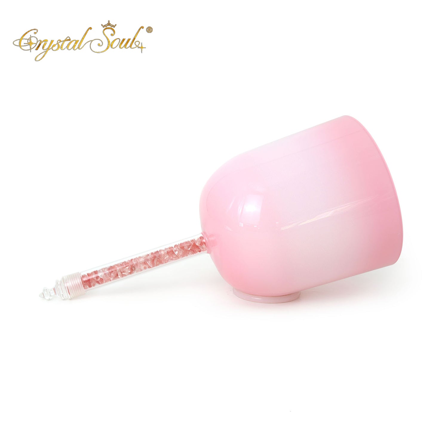Crystal Soul Powder White Gradient Handle Alchemy Crystal Bowl