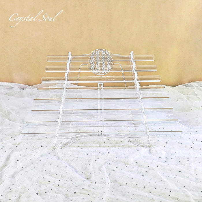 Crystal Soul Clear Flower of Life Crystal Harp