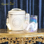 Crystal Soul Superior Design High Quality Gemstone Imbued Hand Painted Alchemy Crystal Bowl