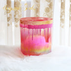 Crystal Soul Spiritual Series Crimson Flame Gilded Glow Alchemy Crystal Bowl