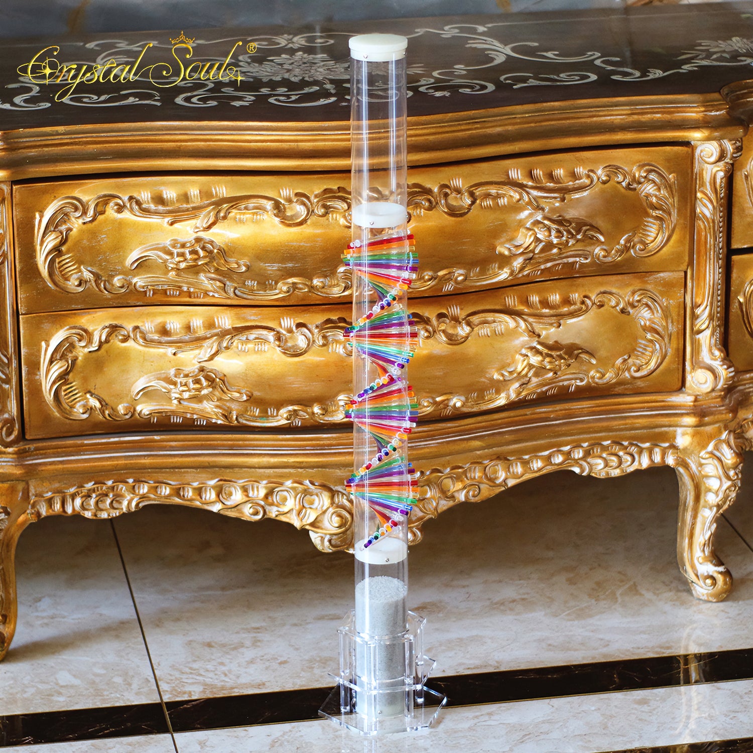 Crystal Soul Rainbow DNA Rain Stick