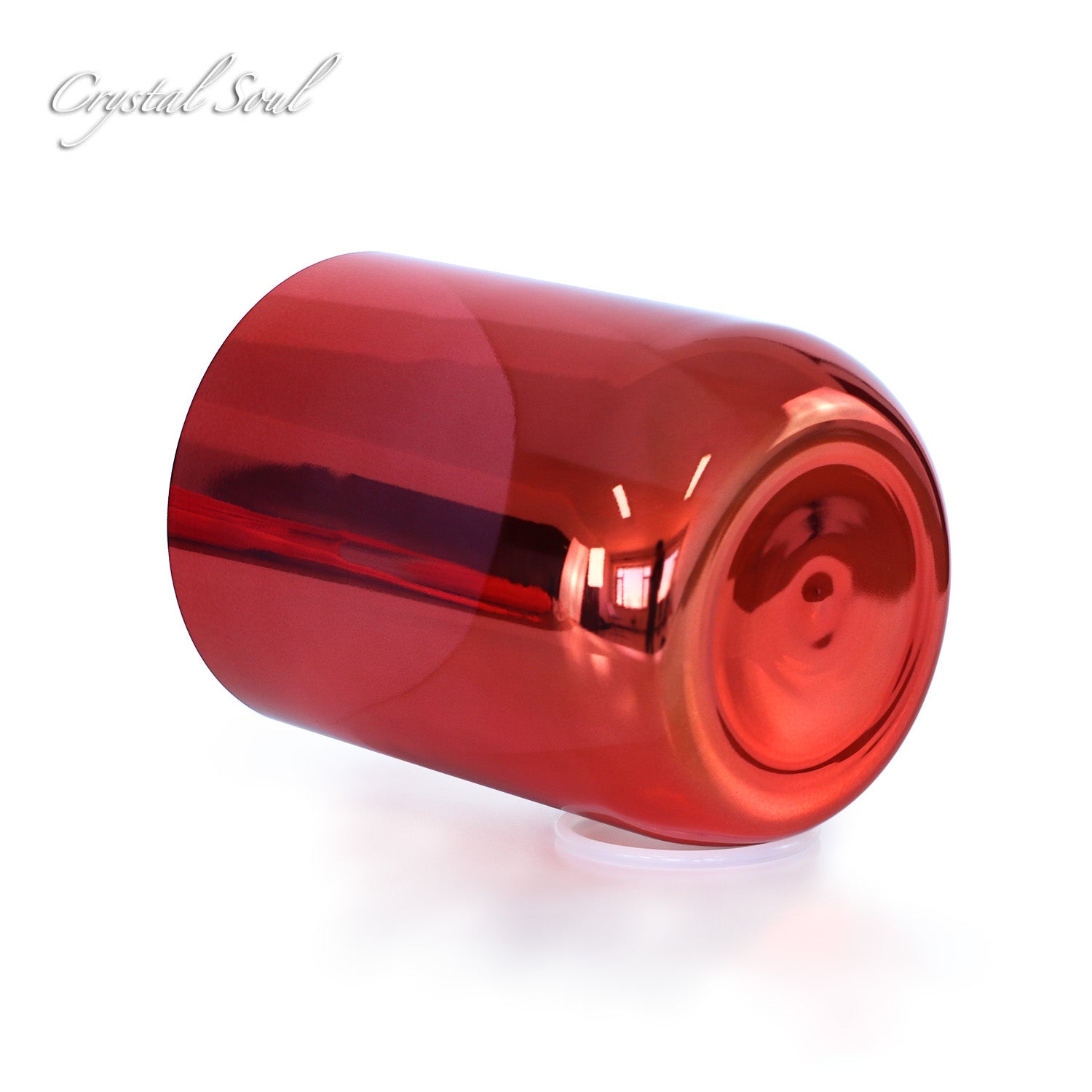 Crystal Soul Red Unique Design Colored Crystal Singing Bowl