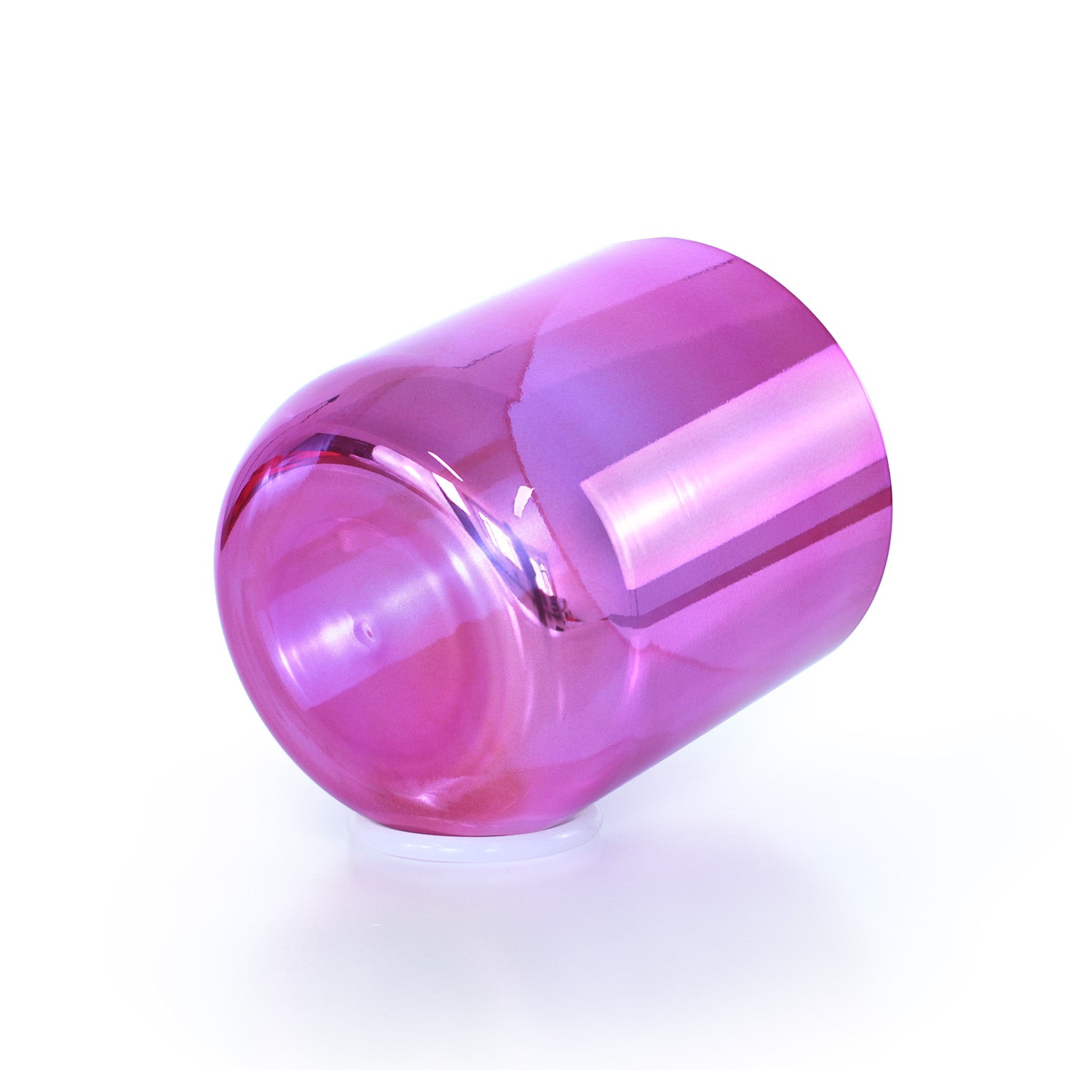 Crystal Soul Pink Electroplated Colored Crystal Singing Bowl