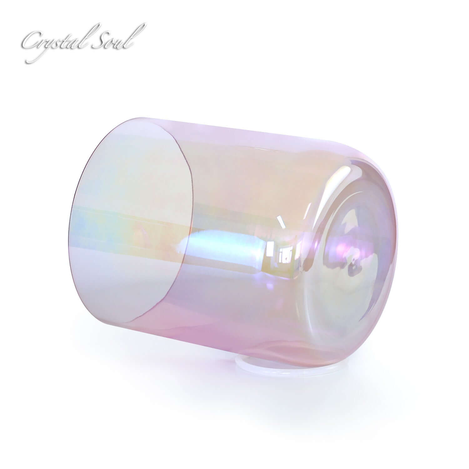 Crystal Soul Pink Purple Clear Alchemy Crystal Bowl