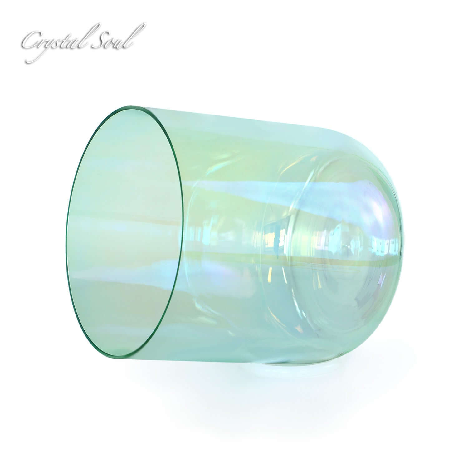 Crystal Soul Light Green Clear Alchemy Crystal Bowl