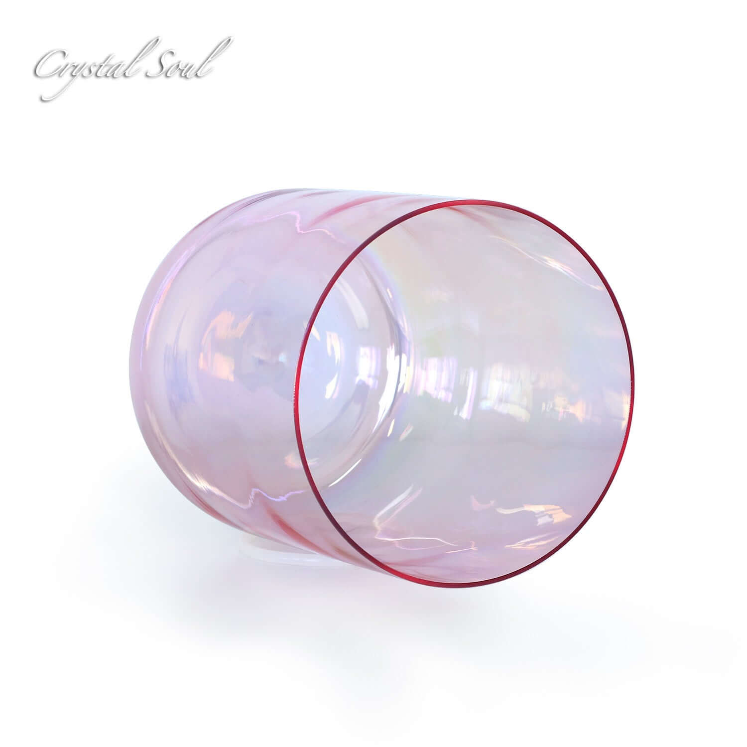 Crystal Soul Pink Purple Clear Alchemy Crystal Bowl