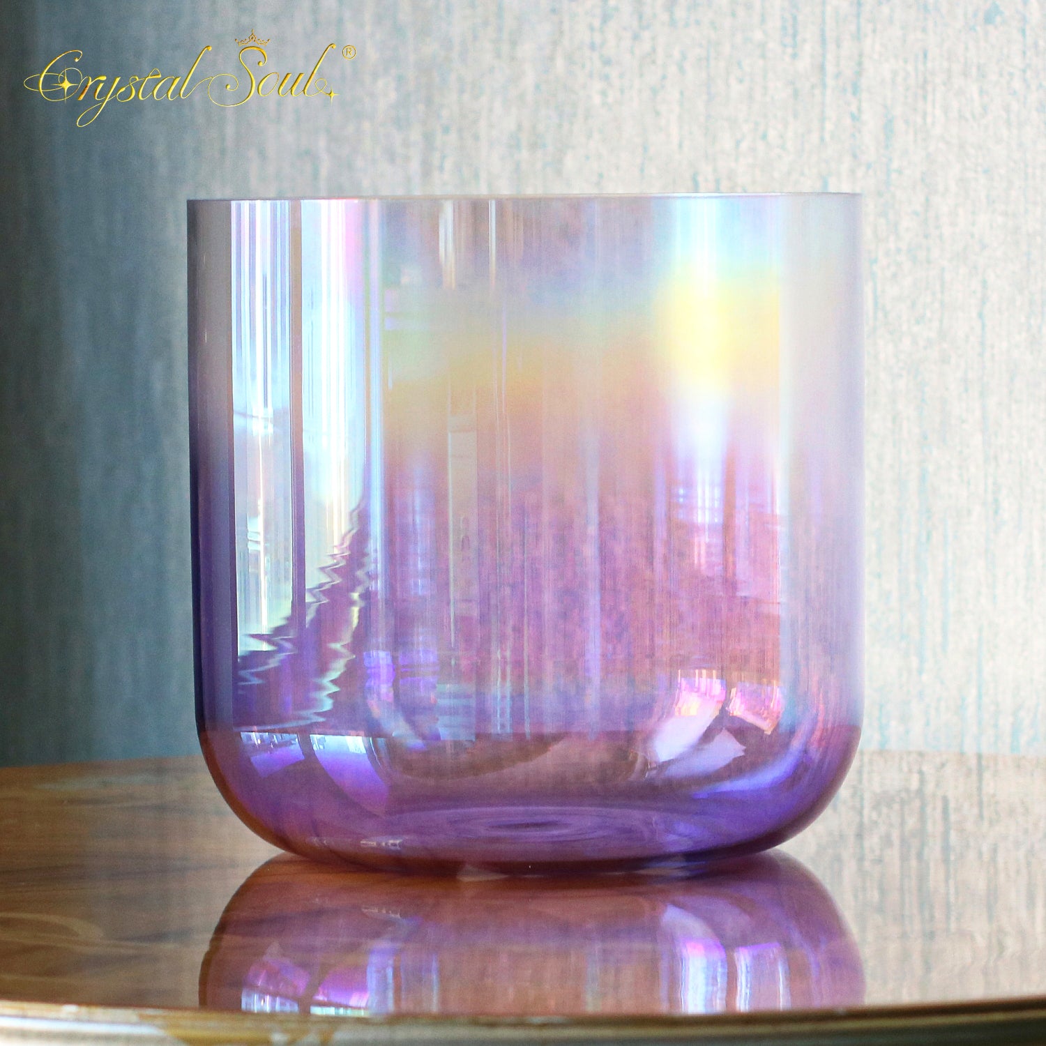 Crystal Soul High Quality Thickened Purple Aurora Alchemy Crystal Bowl