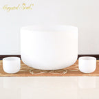 Crystal Soul 37" 5A Extra Large White Frosted Crystal Singing Bowl