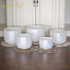 Crystal Soul New Exclusive Design Alchemy Crystal Bowl Harmony Set Precious Metal Alchemy Crystal Bowl