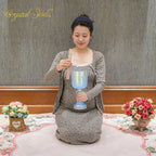 Crystal Soul High Quality Custom Engraved Sky Blue Holy Grail Alchemy Crystal Bowl