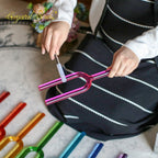 Crystal Soul Set of 8 Colored Crystal Tuning Forks