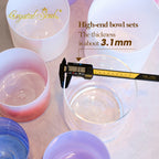 Crystal Soul High Quality Thickened New 6-8 Inch Alchemy Crystal Bowl Set 4th Octave