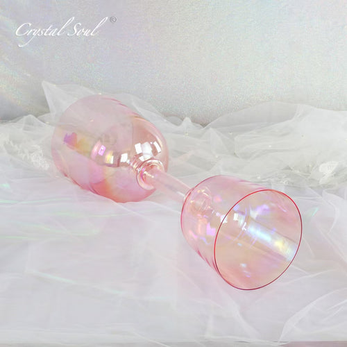 Crystal Soul Aurora Pink Double-headed Crystal Holy Chalice