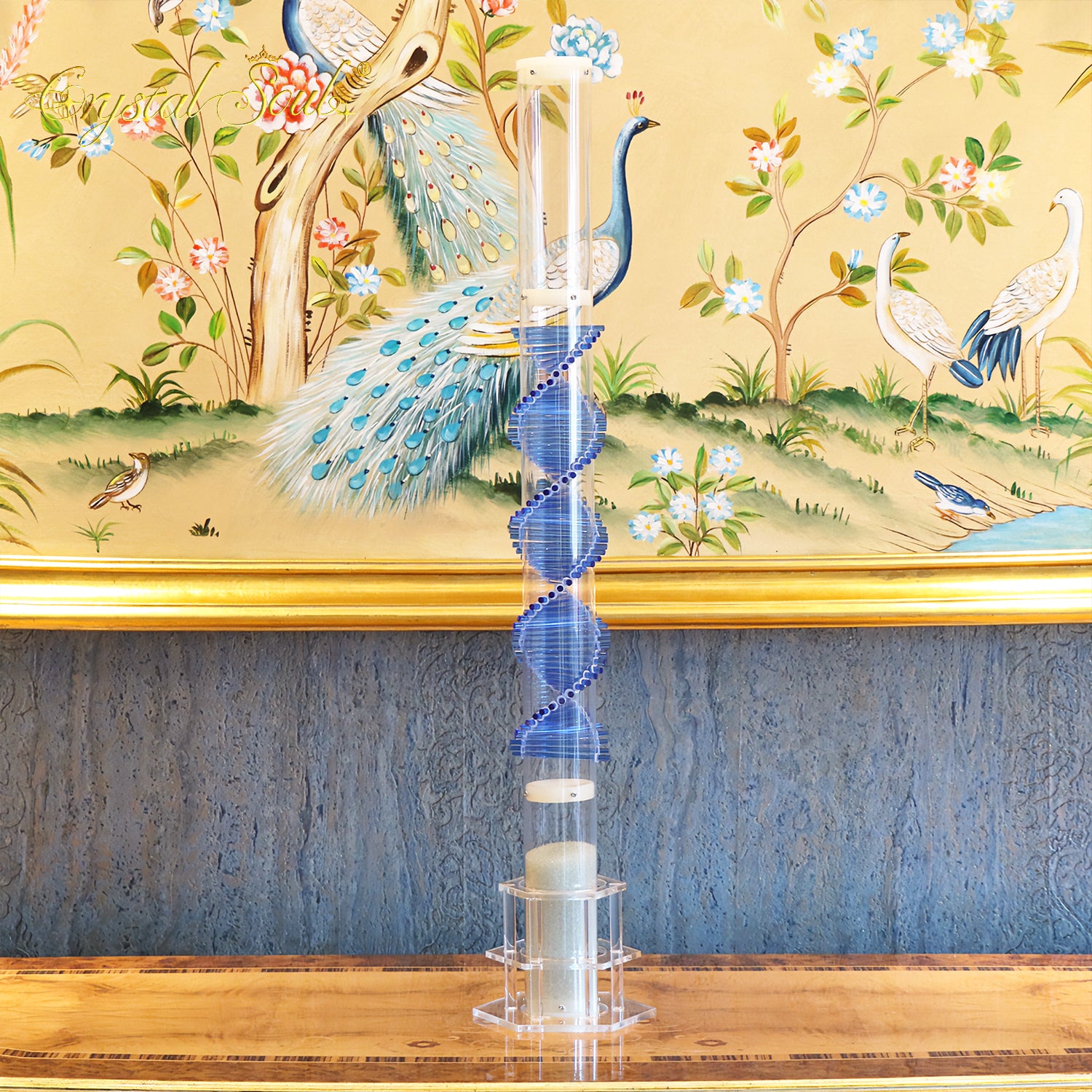 Crystal Soul New Ocean Blue DNA Rain Stick