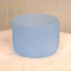 Crystal Soul Macaron Azure Frosted Crystal Singing Bowl