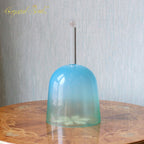 Crystal Soul Azure Green Gradient Alchemy Handheld Crystal Bowl