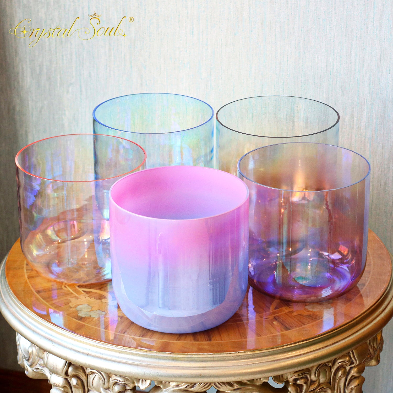 Crystal Soul Superior Design Thickened Alchemy Crystal Bowl Set