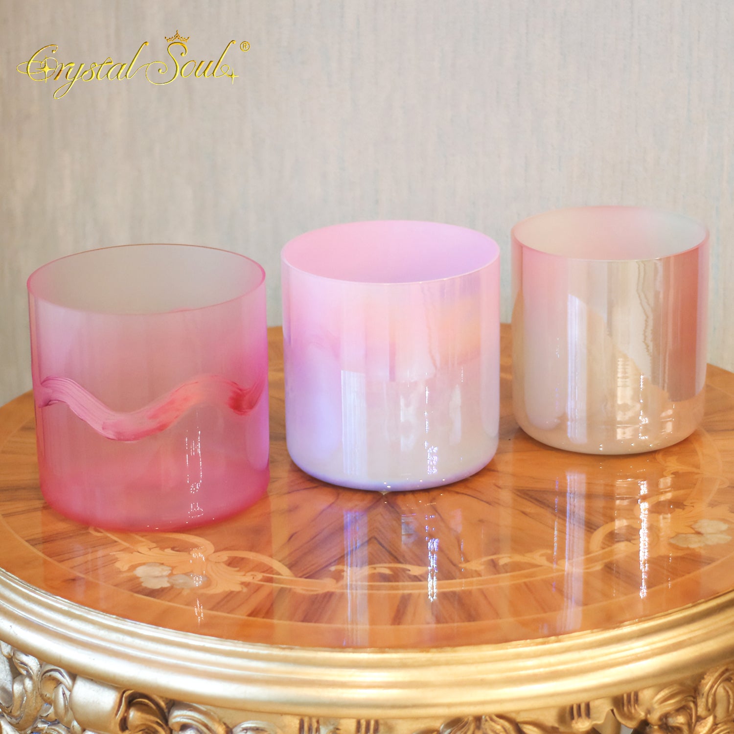 Crystal Soul 2026 New Model Alchemy Crystal Bowl Harmony Collection Five Note Set