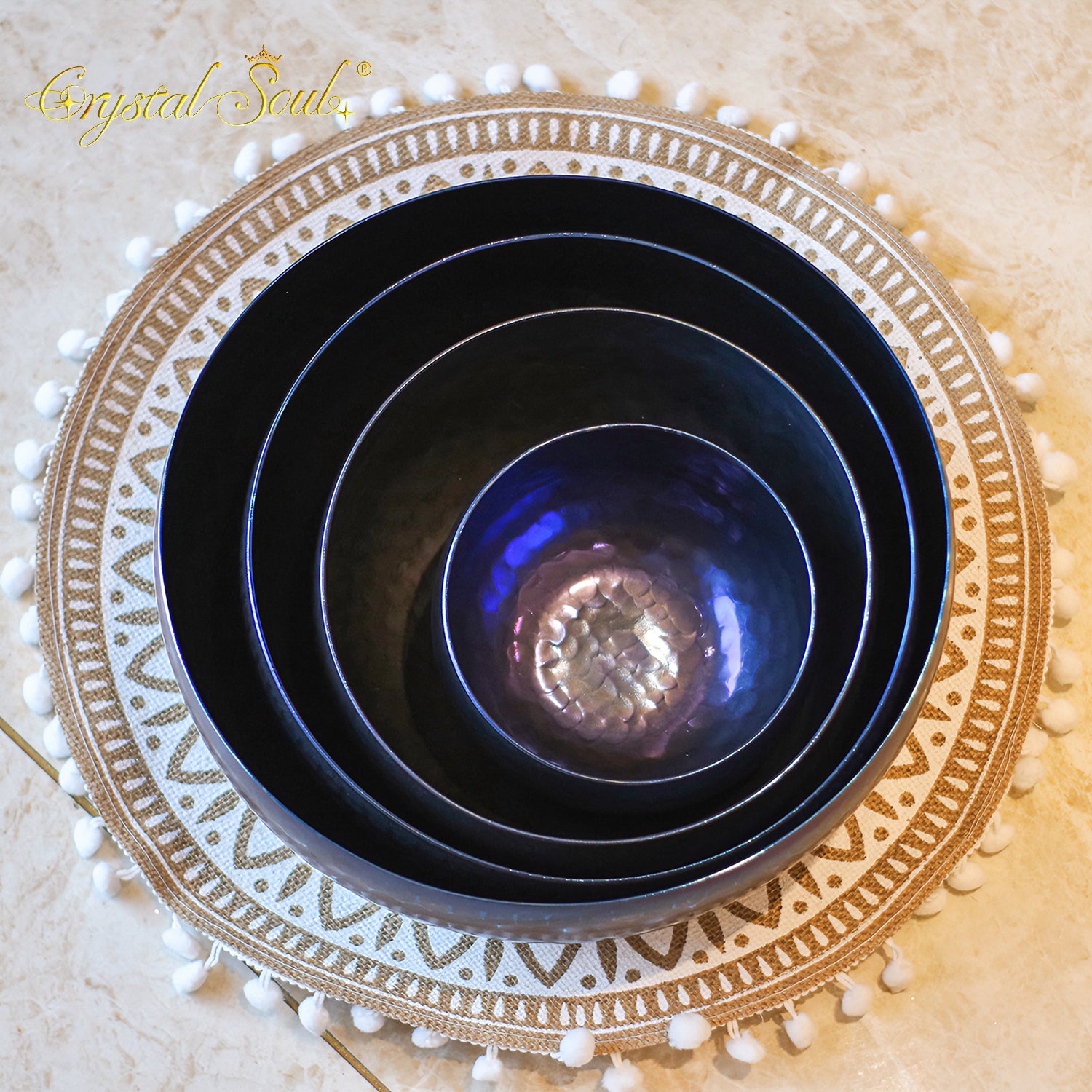 Crystal Soul High Quality Titanium Singing Bowl Set