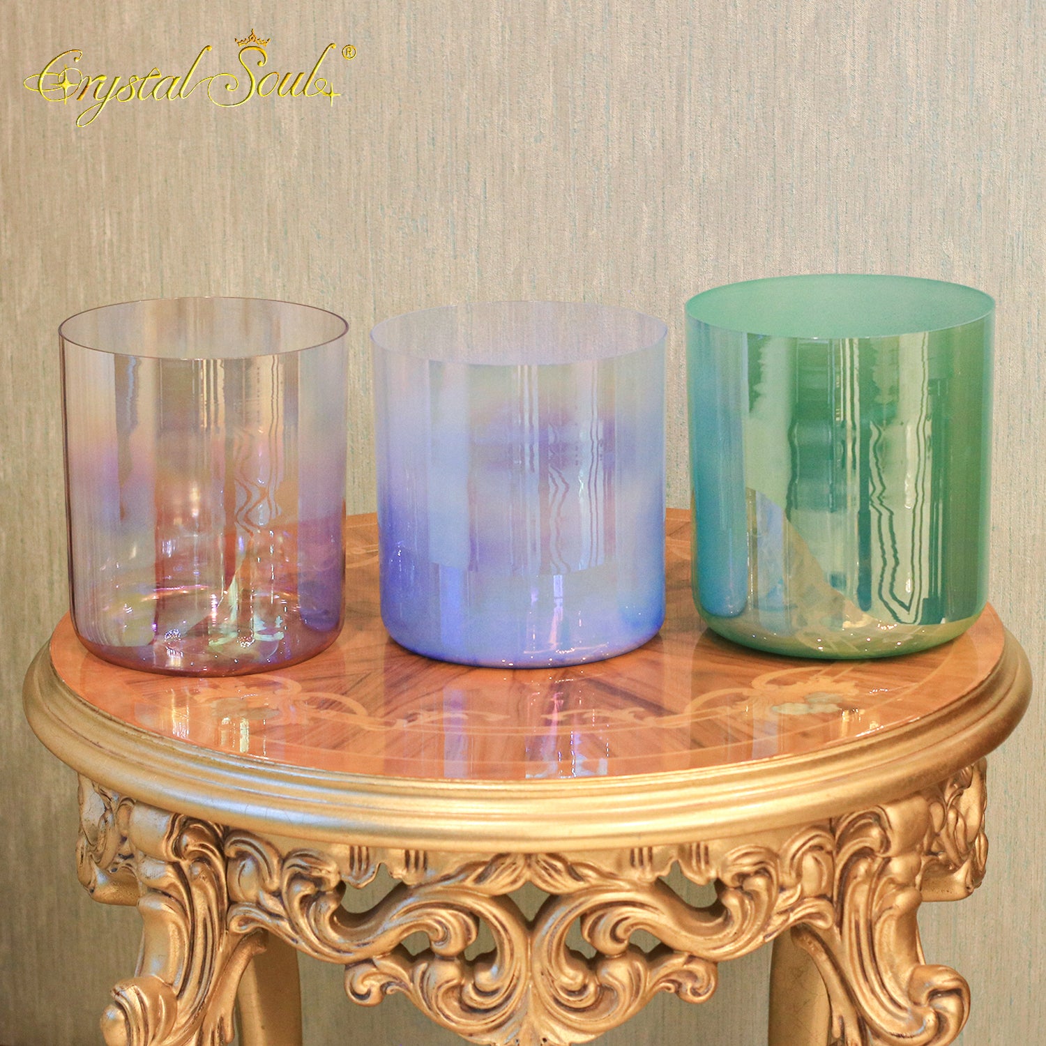 Crystal Soul New Colorway Five Elements Harmony Sound Alchemy Crystal Bowl Set