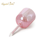 Crystal Soul Pink Clear Handle Alchemy Crystal Bowl